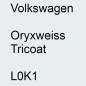 Preview: Volkswagen, Oryxweiss Tricoat, L0K1.